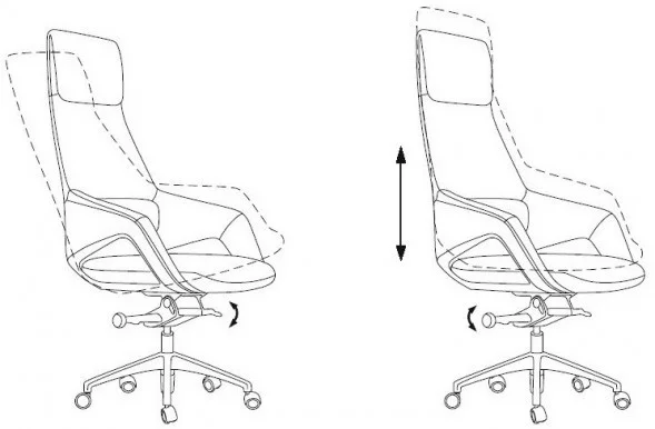 Кресло руководителя Бюрократ _DAO-2 