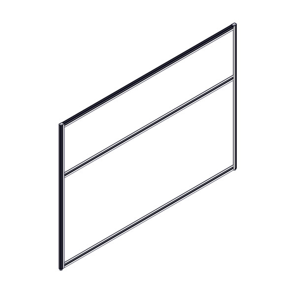 Секция комбинированной перегородки RP115SL160 Bravo grey/Серый 1600х22х1115 в Ноябрьске 