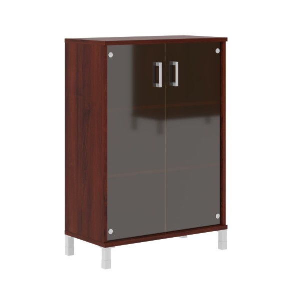 Шкаф средний со стеклянными дверьми B 420.8 900х450х1286 BORN в Ноябрьске 