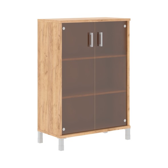 Шкаф средний со стеклянными дверьми B 420.8 900х450х1286 BORN в Ноябрьске 