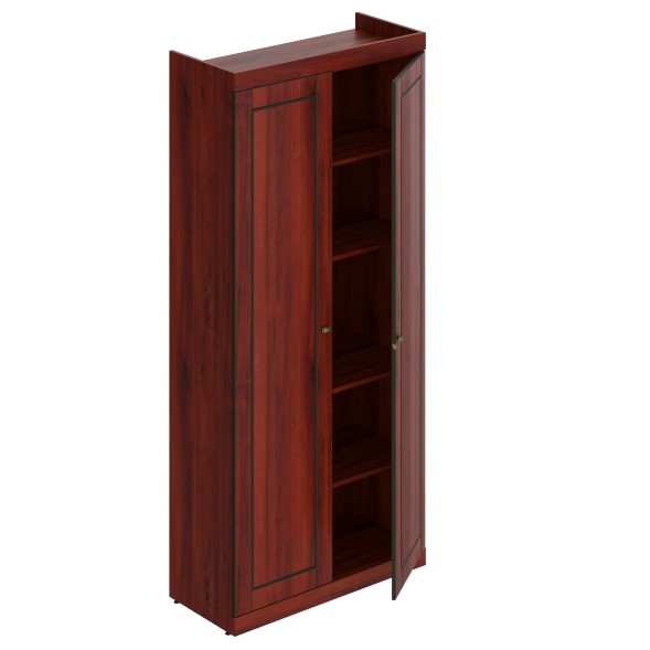 Шкаф высокий с глухими дверьми LHC 90.1 Темный каштан 900х400х2010 LAREX в Ноябрьске 