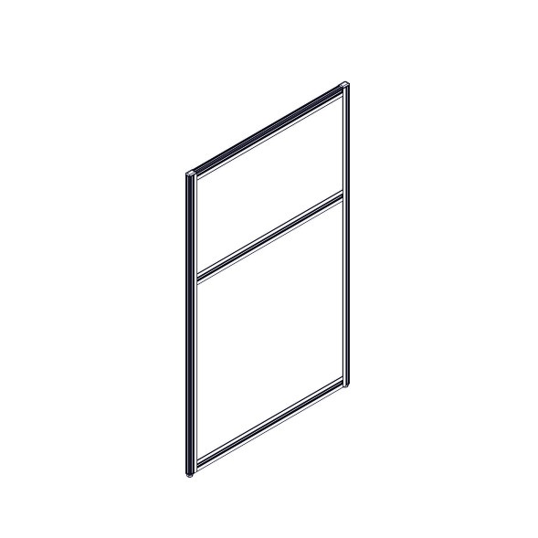 Секция комбинированной перегородки RP115SL70 Bravo grey/Серый 700х22х1115 в Ноябрьске 