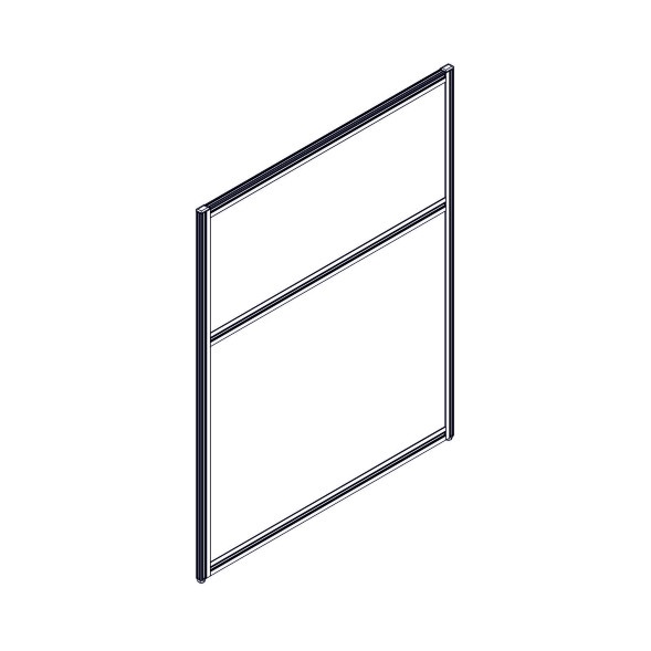 Секция комбинированной перегородки RP115SL90 Bravo grey/Серый 900х22х1115 в Ноябрьске 