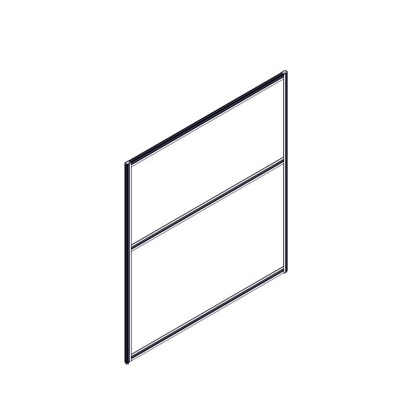 Секция комбинированной перегородки RP130SL120 Bravo grey/Серый 1200х22х1300 в Ноябрьске 