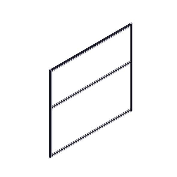 Секция комбинированной перегородки RP130SL140 Bravo grey/Серый 1400х22х1300 в Ноябрьске 