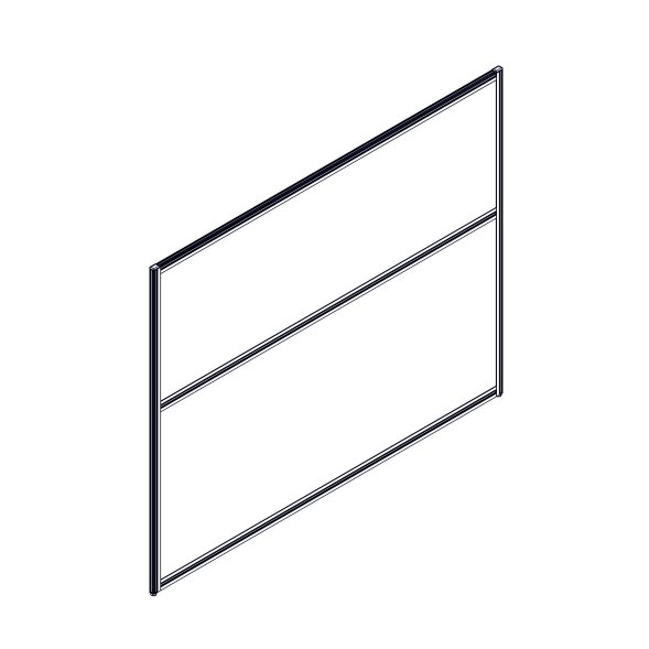 Секция комбинированной перегородки RP130SL160 Bravo grey/Серый 1600х22х1300 в Ноябрьске 