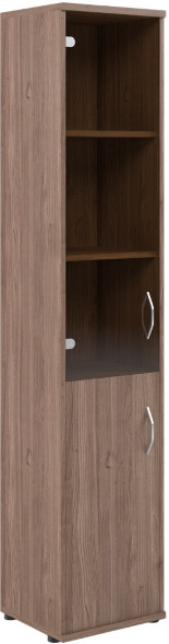 Шкаф колонка комбинированная СУ-1.2(L) Ясень Шимо 406*365*1975