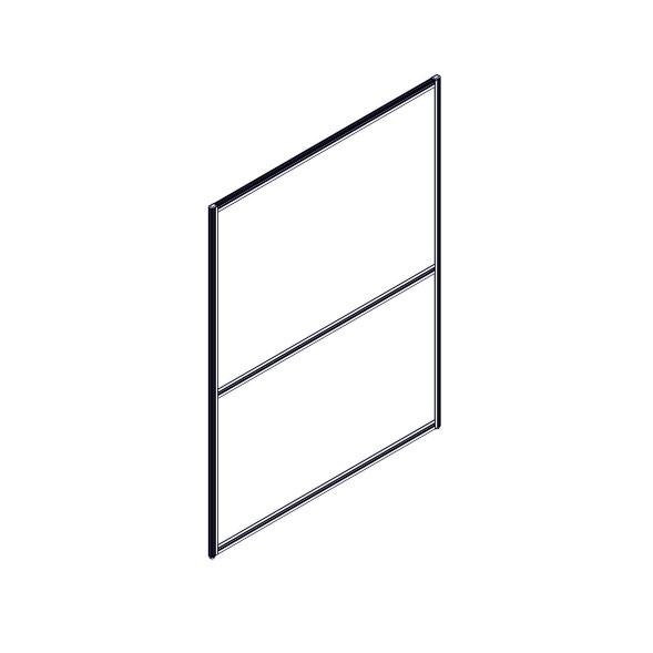 Секция комбинированной перегородки RP160SL120 Bravo grey/Серый 1200х22х1600 в Ноябрьске 