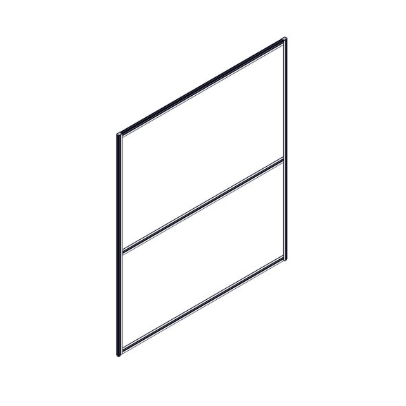 Секция комбинированной перегородки RP160SL140 Bravo grey/Серый 1400х22х1600 в Ноябрьске 