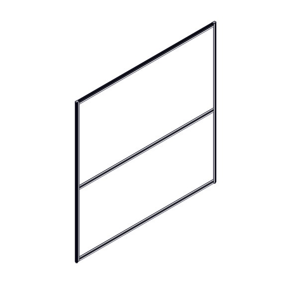 Секция комбинированной перегородки RP160SL160 Bravo grey/Серый 800х22х1600 в Ноябрьске 