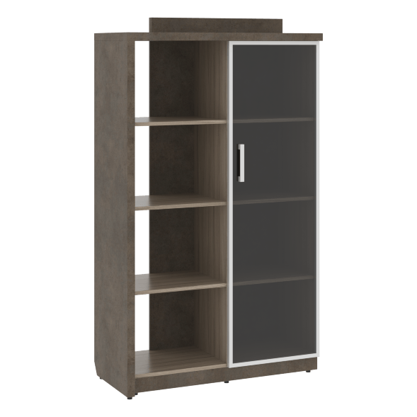 Шкаф СФ-534182 Бетон чикаго тем F187 ST9/Дрифтвуд H3090 ST22 1037х454,5х1770 WOOD&amp;amp;STONE в Ноябрьске 