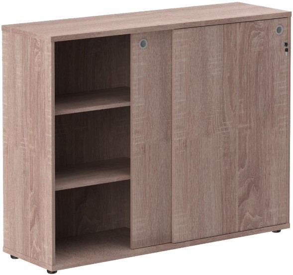 Шкаф средний со слайд дверьми XMC 1443 Дуб Сонома 1406х430х1115 XTEN в Ноябрьске 