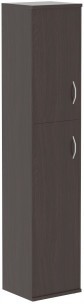 Шкаф колонка с глухой малой и средней дверьми  СУ-1.8(L) Венге Магия 406х365х1975