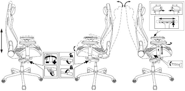Кресло игровое Knight Titan