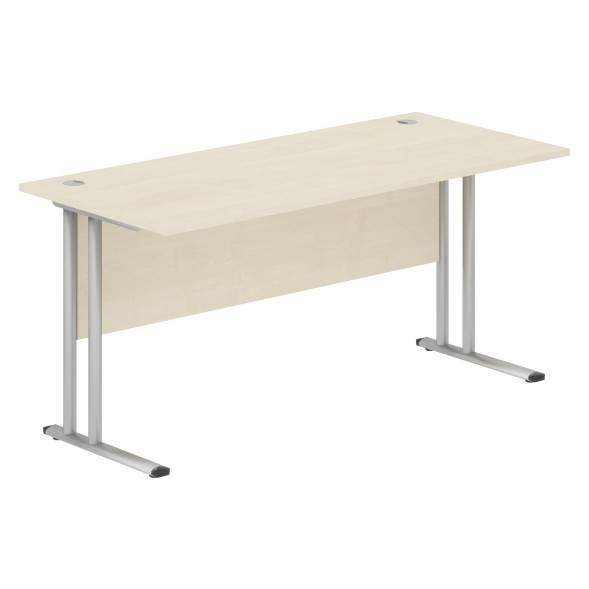 Стол письменный СП-4М Клен*/серебро 1600х720х755 IMAGO-M в Ноябрьске 