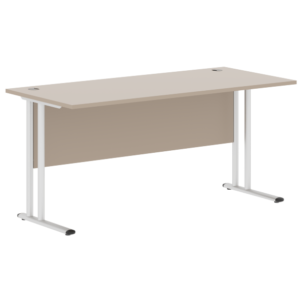 Стол письменный СП-4М Клен*/серебро 1600х720х755 IMAGO-M в Ноябрьске 