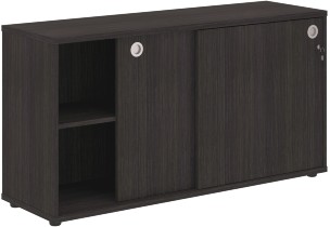 Шкаф низкий со слайд дверьми XLC 1443 Дуб Юкон Модерн 1406х430х750 XTEN