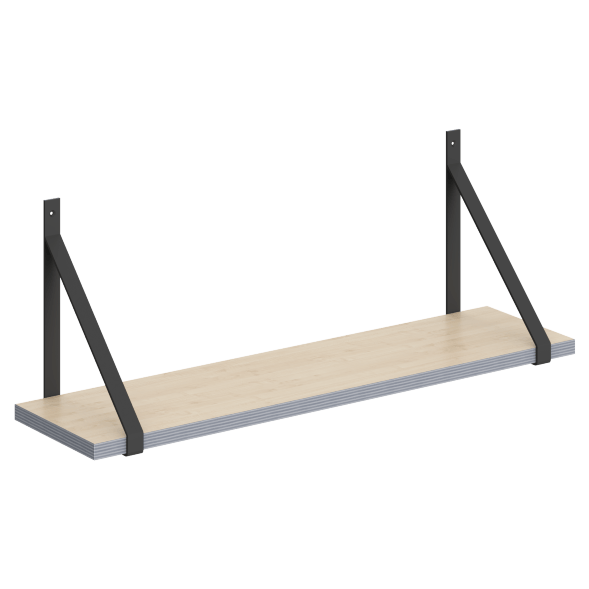 Полка с полкодержателями SH1-GINO 830х210х300 COFFEE в Ноябрьске 