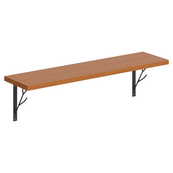 Полка с полкодержателями SH1-TREE 830х210х222 COFFEE в Ноябрьске 