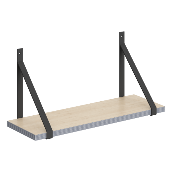 Полка с полкодержателями SH2-GINO 630х210х300 COFFEE в Ноябрьске 