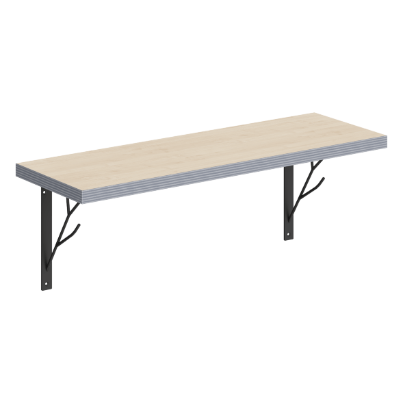 Полка с полкодержателями SH2-TREE 630х210х222 COFFEE в Ноябрьске 