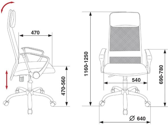 Кресло руководителя Бюрократ KB-6SL