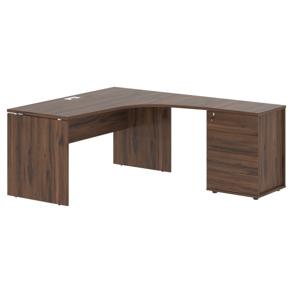 Стол эргономичный с тумбой EDCET 1518(R) 1560х1880х750 EDIS