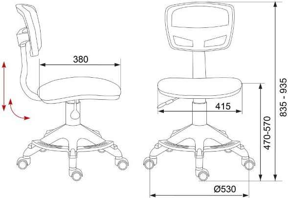 Кресло детское Бюрократ CH-299-F/PK, розовый