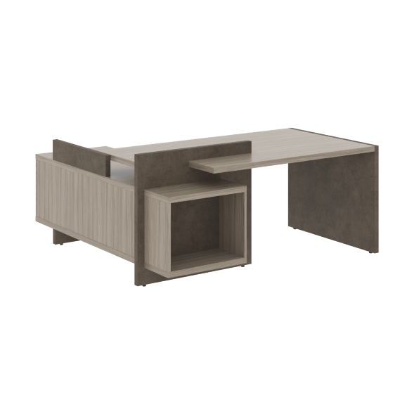 Стол СФ-531222 Дрифтвуд /Бетон чикаго темно-серый 1800х1798х840 WOOD&amp;amp;STONE в Ноябрьске 