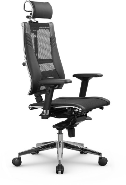 Кресло METTA Y 4D Free серый сетка