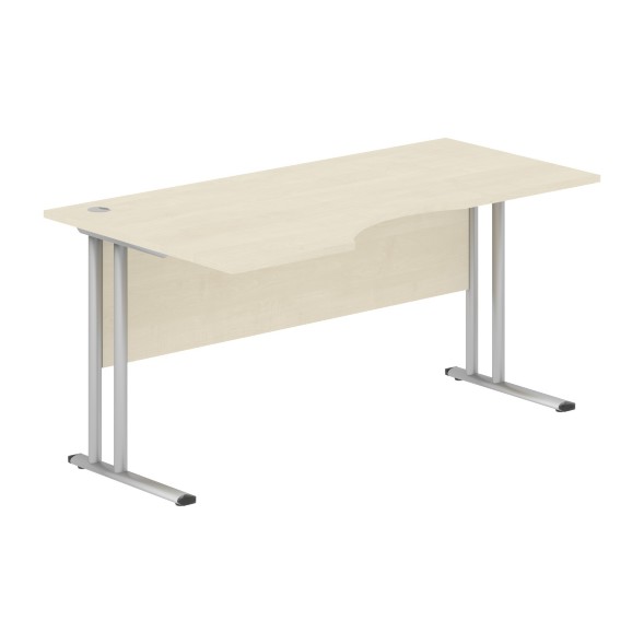 Стол эргономичный СА-1M(L) Клен*/серебро 1600х900х755 IMAGO-M в Ноябрьске 