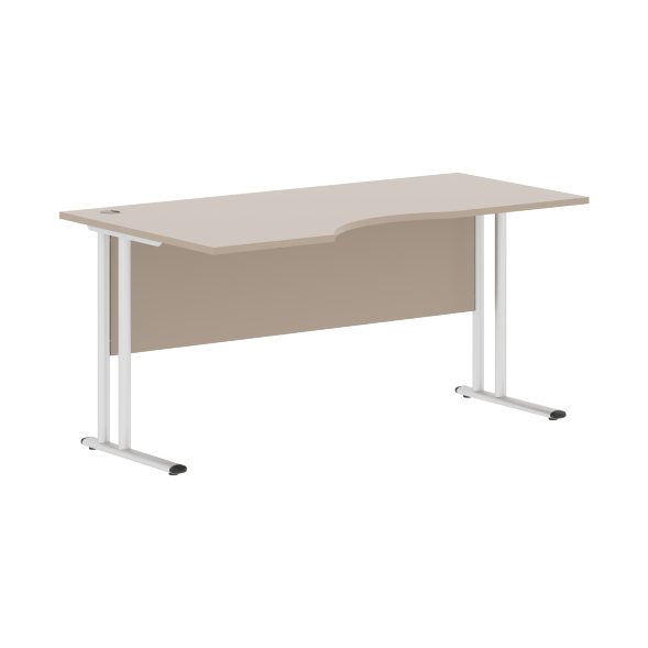 Стол эргономичный СА-1M(L) Клен*/серебро 1600х900х755 IMAGO-M в Ноябрьске 