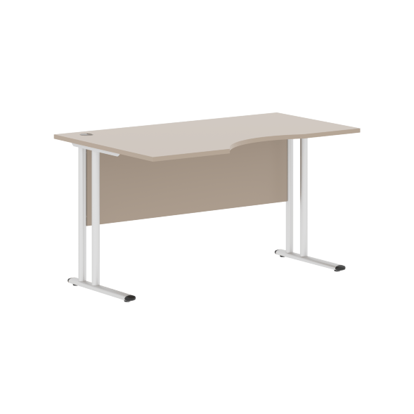 Стол эргономичный СА-2M(L) Клен*/серебро 1400х900х755 IMAGO-M в Ноябрьске 