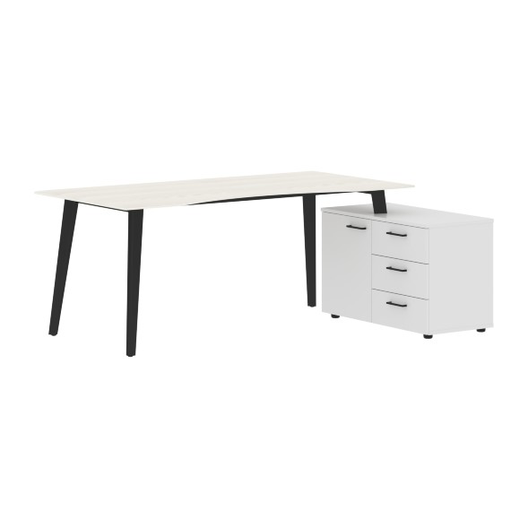 Стол руководителя с тумбой JCT 1813(R) 1800х1300х750 JAY в Ноябрьске 