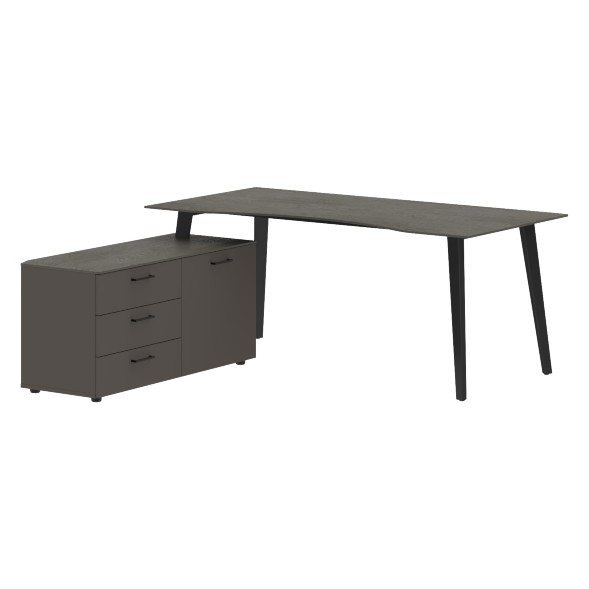 Стол руководителя с тумбой JCT 1818(L) 1800х1800х750 JAY в Ноябрьске 