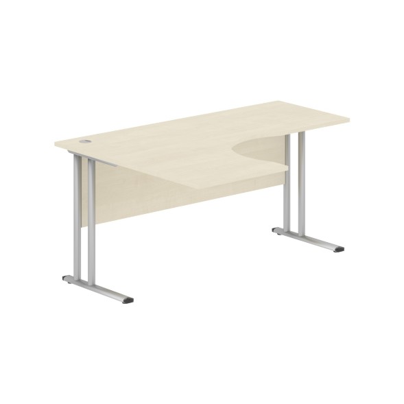 Стол эргономичный СА-4M(L) Клен*/серебро 1600х1200х755 IMAGO-M в Ноябрьске 