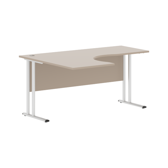 Стол эргономичный СА-4M(L) Клен*/серебро 1600х1200х755 IMAGO-M в Ноябрьске 