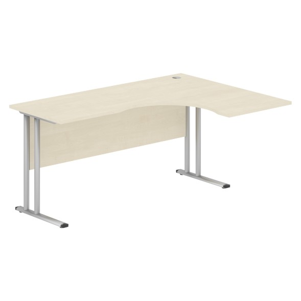 Стол эргономичный СА-4M(R) Клен*/серебро 1600х1200х755 IMAGO-M в Ноябрьске 