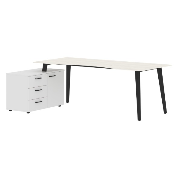 Стол руководителя с тумбой JCT 2013(L) 2000х1300х750 JAY в Ноябрьске 