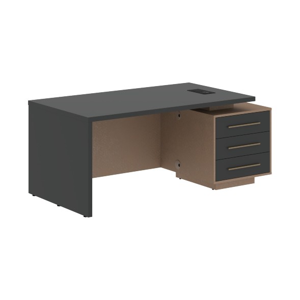 Стол руководителя с тумбой VCT 1890(R) 1800х900х750 VELION в Ноябрьске 