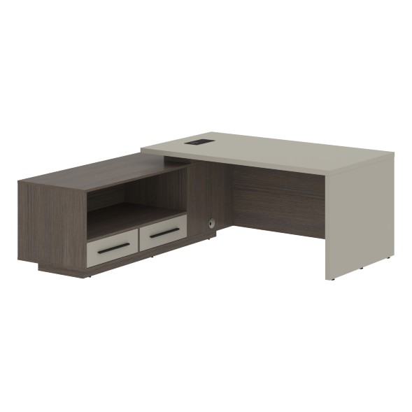 Стол руководителя с тумбой VCT 1919(L) 1900х1900х750 VELION в Ноябрьске 