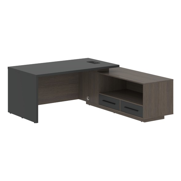 Стол руководителя с тумбой VCT 1919(R) 1900х1900х750 VELION в Ноябрьске 