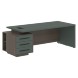 Стол руководителя с тумбой VCT 2290(L) 2200х900х750 VELION в Ноябрьске 