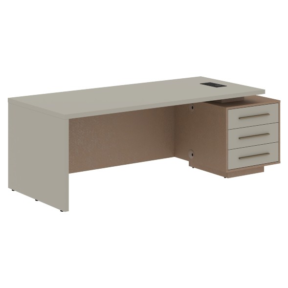 Стол руководителя с тумбой VCT 2290(R) 2200х900х750 VELION в Ноябрьске 