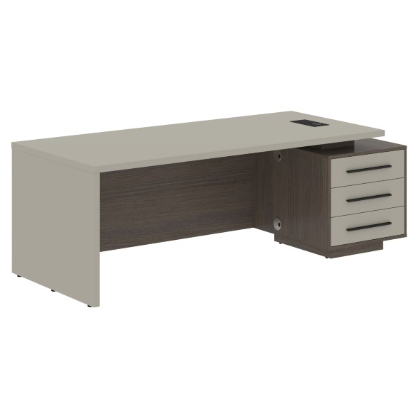 Стол руководителя с тумбой VCT 2290(R) 2200х900х750 VELION в Ноябрьске 