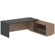 Стол руководителя с тумбой VCT 2319(R) 2300х1900х750 VELION в Ноябрьске 